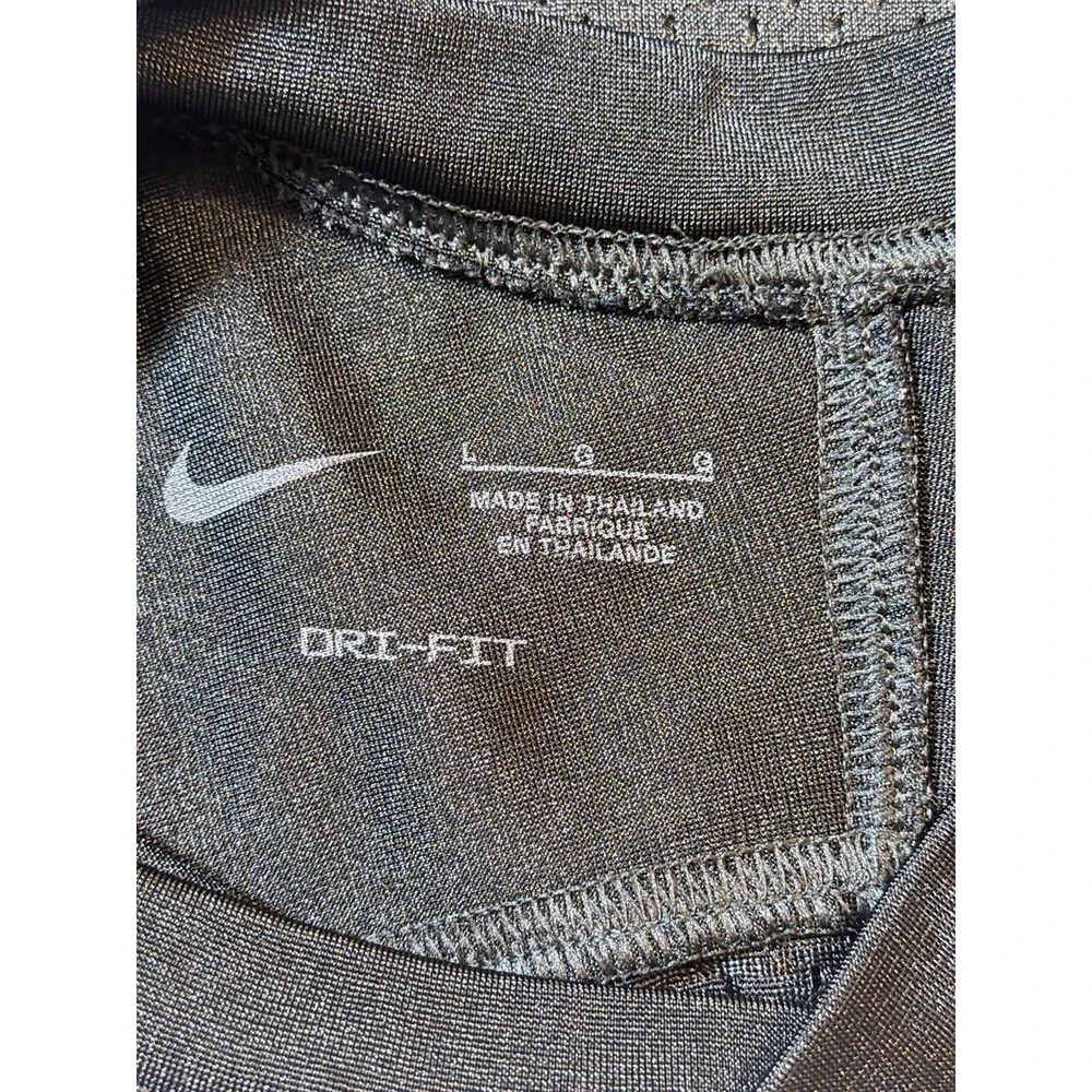NIKE Football Jersey Black Stock Recruit Practice Mesh Dri Fit Men’s Size L